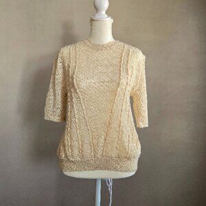 Zara Short Sleeve Knit Sweater